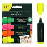 Set 4 Evidențiatoare Re&icirc;ncărcabile Multicolor pentru studii, CMCLASS