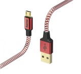 Cumpara ieftin Cablu de incarcare/date, USB-A Lightning Reflect 1.5 m, alb/rosu, Hama