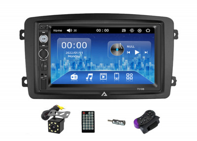 [KIT] MP5 Player pentru Mercedes Benz, WinCE, Bluetooth, USB, CardSD, Camera Marsarier, Auxiliar, Mirrorlink, Touchscreen - AD-BGP7010B+AD-BGRBE014 foto