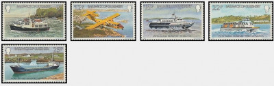 Guernsey 1981 - Transport, vapoare, avion, serie neuzata foto