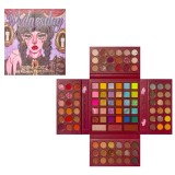 Paleta de farduri kevin&amp;coco, 105 culori, stil pliabil, wednesday, conturing, iluminator, blush incluse, fara sulfati, pudra compacta, 18.7 x 17.3 x 2, Flippy