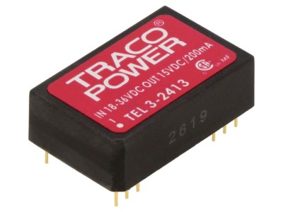 Convertor DC/DC 3W 15V THT foto