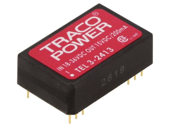 Convertor DC/DC 3W 15V THT