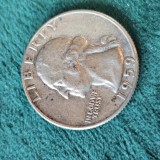 1/4 quarter dolar 1959 , argint 6,31 grame