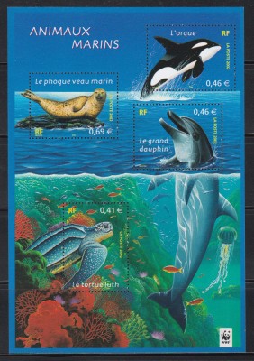 Franta 2002 - Viața Marină, MC, MNH foto