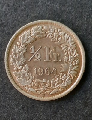 1/2 Franc 1964, Elvetia - A 3313 foto