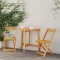 vidaXL Set bistro 3 pcs Maro lemn masiv de acacia 4105506