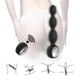 Masturbator Anal Vibrator Forma G Spot Plug Dildo 12 Moduri Flexibil Telecomanda