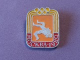 Insigna LUPTE - Jocurile Olimpice de Vară MOSCOVA (URSS) 1980