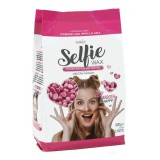 Cumpara ieftin Italwax Ceara Elastica Granule Selfie, 500g, Epilare Fata (Sprancene, Buza Superioara), Film Sintetica, Roz