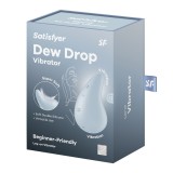 Vibrostimulator clitoridian Satisfyer Dew Drop albastru