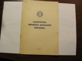 CY - CONSILIUL de STAT &quot;Constitutia Republicii Socialiste Romania 1985&quot;
