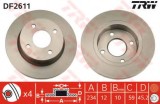 Disc frana NISSAN MICRA II (K11) (1992 - 2003) TRW DF2611