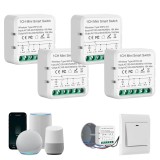 &Icirc;ntrerupător inteligent Alexa Light Switch Smart Life, modul &icirc;ntrerupător WiFi 2.4G, &icirc;ntrerupător inteligent mini compatibil cu asistentul vocal Alexa
