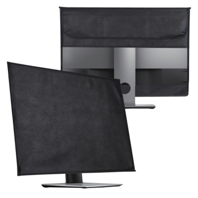 Husa pentru monitor de 27-28 inch, Kwmobile, Negru, Textil, 54393.01 foto