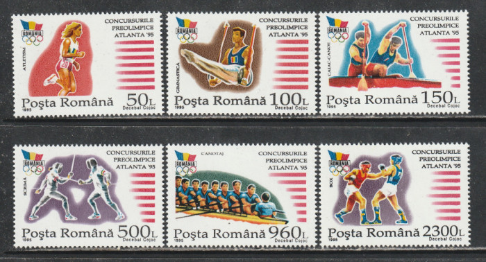 Romania 1995 - #1397 Jocurile Olimpice de Vara Atlanta 6v MNH