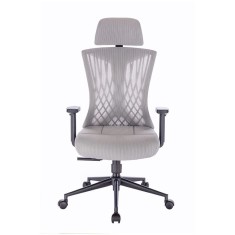 Scaun rotativ ergonomic de birou Ergomax gri deschis