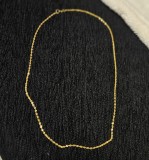 Lant aur nou 18k 51cm 1.5mm, Unisex, Galben