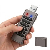 Cumpara ieftin Stick USB cu Tastatura SpectrumPoint&reg;, 64 GB, USB 3.0, Criptare Hardware, Protectie Date cu Parola PIN, Stocare Securizata, Carcasa Metalica din Aliaj