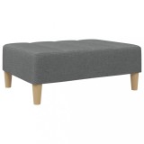 Taburet, gri inchis, 77x55x31 cm, material textil