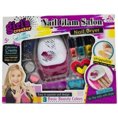 Set creativ unghii pentru fetite,Nail Glam Salon cu accesorii incluse