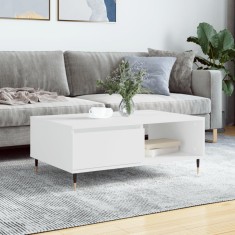 vidaXL Masă de cafea, alb, 90x60x35 cm, lemn compozit 827052