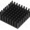 Radiator extrudat, aluminiu, 19mm x 19mm, neagra, FISCHER ELEKTRONIK - ICK BGA 19 X 19 X 10