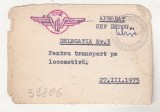 Bnk div CFR - Delegatie ptr transport pe locomotiva