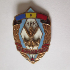 Insignă Instructor AVAS R.P.R. anii 60