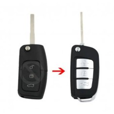 Carcasa cheie Topautochei&reg; pentru Ford Focus Fiesta C-Max Galaxy Kuga S-Max, model conversie