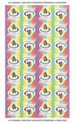 |Romania, LP 1740/2006, A XI-a reun. la nivel inalt a Francofoniei, coala, MNH foto