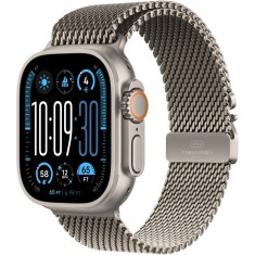Apple Watch Ultra 2, GPS, Cellular, Carcasa Natural Titanium 49mm, Natural Titanium Milanese Loop - M