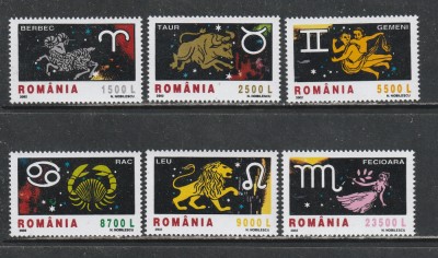 Romania 2002 - #1576 Semnele Zodiacului 6v MNH foto