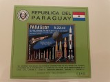 paraguay serie timbre spatiu cosmos apollo aselenizare nestampilate MNH