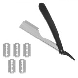 Brici Frizerie Omnia, 5 Lame de Rezervă, 25 cm, Negru, Oem
