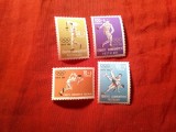 Serie Turcia 1964 - Sport - Olimpiada Tokio , 4 valori, Nestampilat