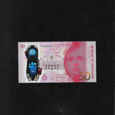 Rar! Scotia Bank of Scotland 50 pounds seria808716 unc