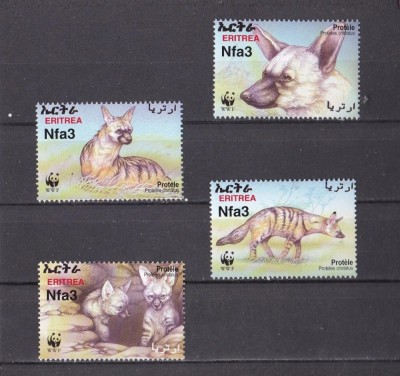 Eritrea 2001 - Fauna WWF, animale, serie neuzata foto