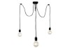 Candelabru, 3 puncte de lumină, 110 cm, negru, Oem