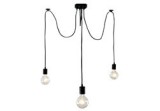 Candelabru, 3 puncte de lumină, 110 cm, negru, Oem