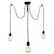 Candelabru, 3 puncte de lumină, 110 cm, negru