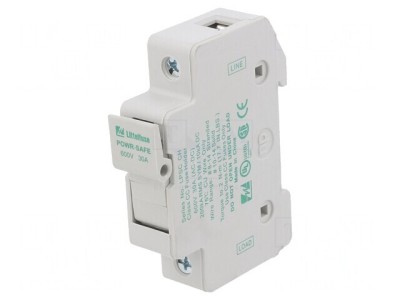 Clemă siguranţe cilindrice 10,3x38mm 30A pentru şină DIN foto