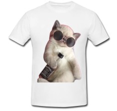 Tricou &amp;quot; Jack Daniel&amp;#039;s &amp;amp; Cat &amp;quot; foto