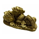 Dragon din rasina cu sacul de bani 9,3x5,5cm, model FS500
