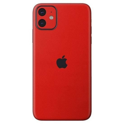 Set Folii Skin Acoperire 360 Compatibile cu Apple iPhone 11 (Set 2) - ApcGsm Wraps Cardinal Red foto