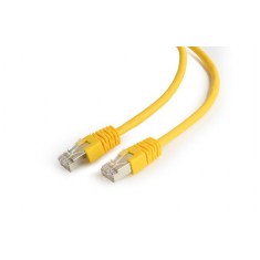 PATCH CORD FTP GEMBIRD Cat6, cupru-aluminiu, 0.25 m, galben, AWG26, ecranat &quot;PP6-0.25M/Y&quot; (timbru verde 0.08 lei)