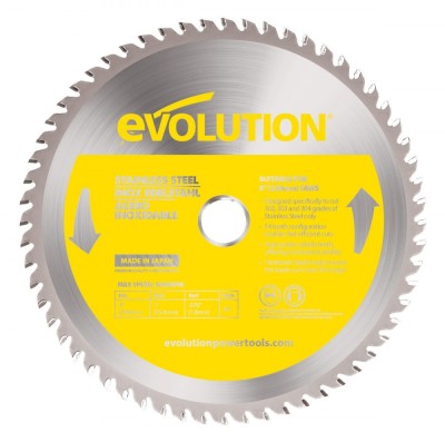 Disc pentru fierastrau circular, taiere inox Evolution EVOBLADE230SS-0477, O230 x 25.4 mm, 60 dinti foto