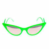 Ochelari de soare verzi cu lentile aurii