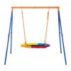 Leagan Copii Gradina, Cadru Otel A, 200kg, Demontabil, Scaun Oxford 101cm, Reglabil 85-140cm, VivaTechnix