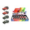 Masinuta Jeep Wrangler Rubicon Welly Toi-Toys, metalica, cu frictiune, 11.3cm, rosu/negru, 3 ani+